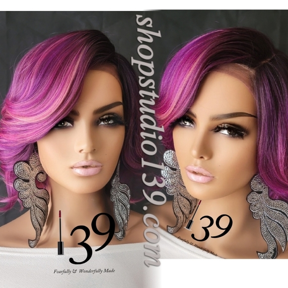Human hair feathered bob wig - Picture 1 of 4
